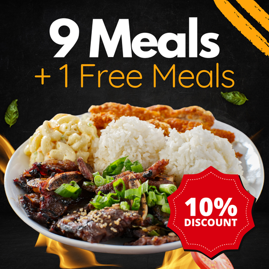 9 Meal Credits + 1 Free Meal (10 Total)