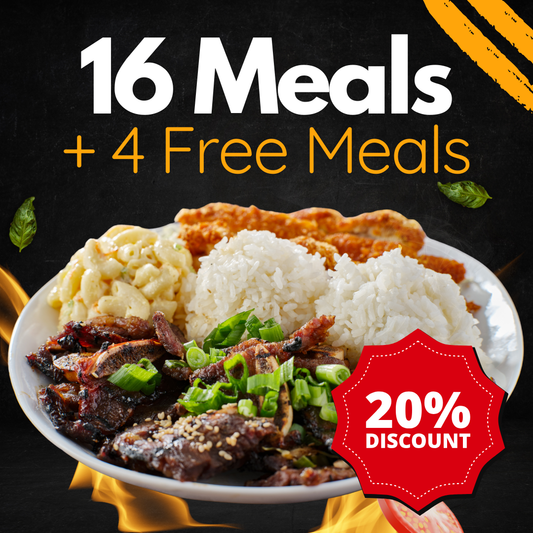 16 Meal Credits + 4 Free Meals (20 Total)