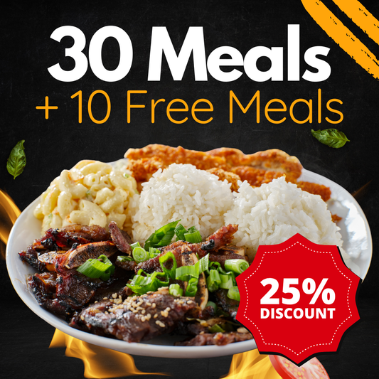 30 Meal Credits + 10 Free Meals (40 Total)